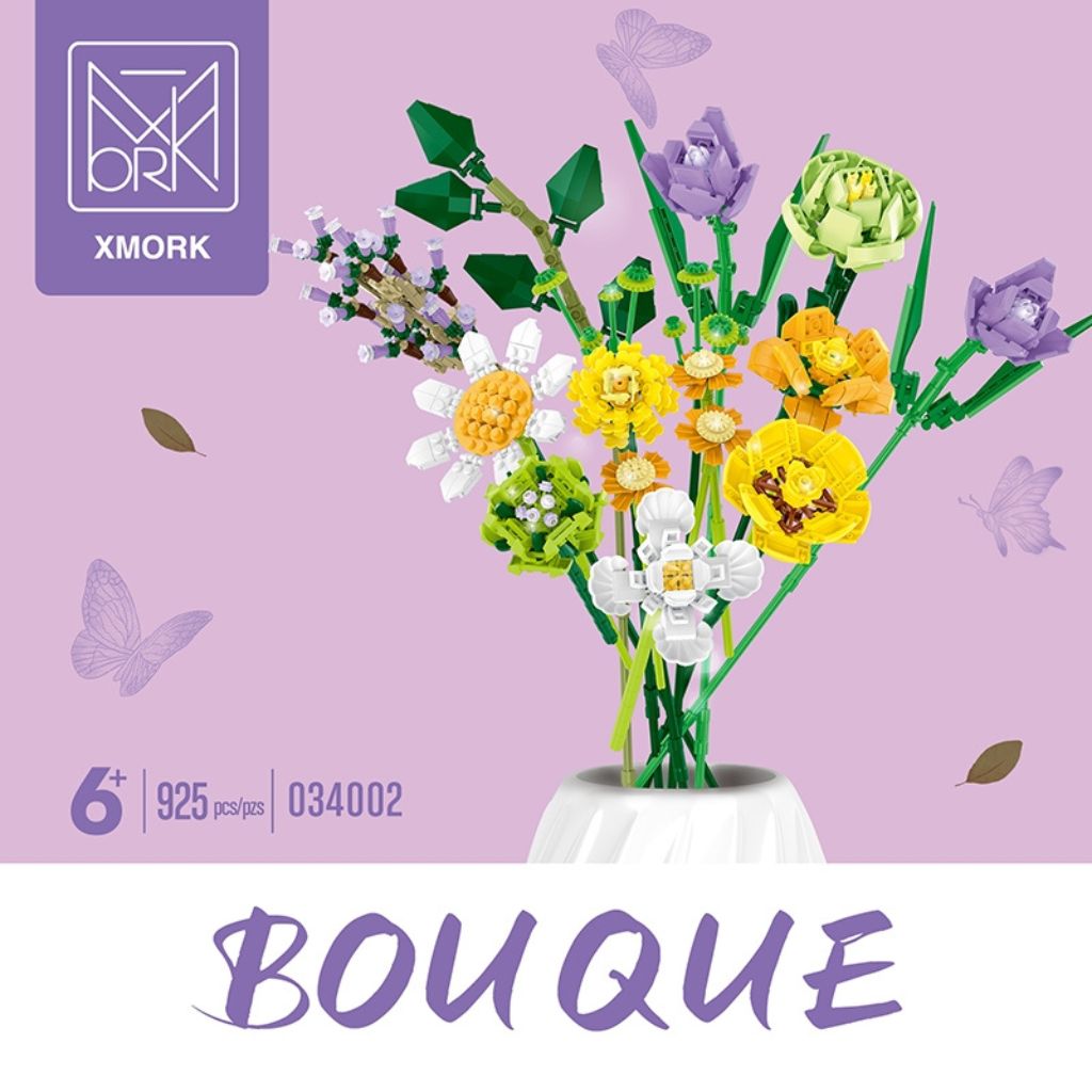 Mazzo Di Fiori Misti Set Da 925 Mattoncini Colorati