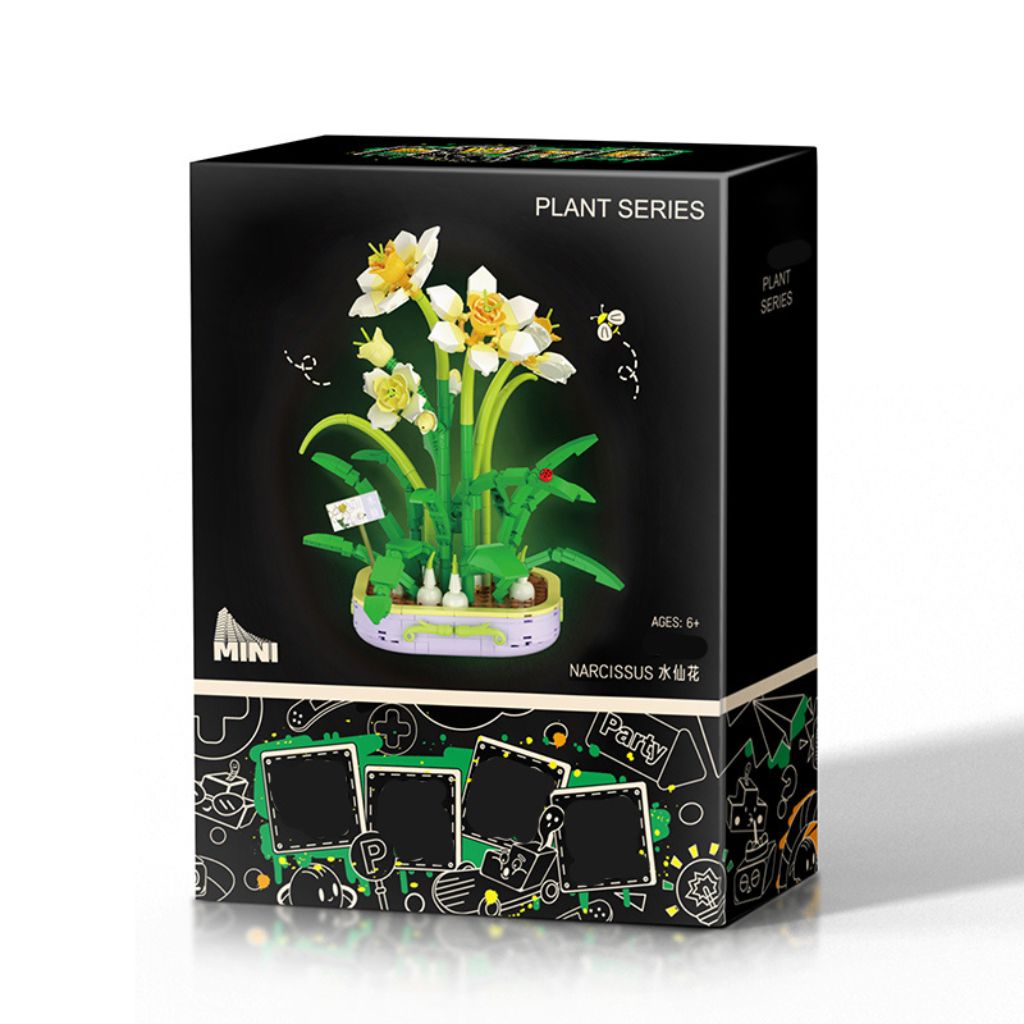 Narcisi Gialli In Vaso Set Da Costruzione 623 Mattoncini