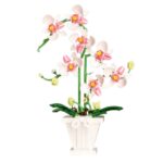 Orchidea Bianca E Rosa In Vaso – Set Da Costruzione 718 Mattoncini