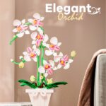 Orchidea Bianca E Rosa In Vaso – Set Da Costruzione Con 718 Pezzi