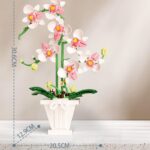 Orchidea Bianca E Rosa In Vaso – Set Da Costruzione Con 718 Pz