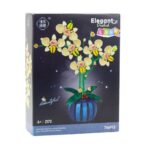 Orchidea Gialla In Vaso Blu – Set Da Costruzione 766 Mattoncini