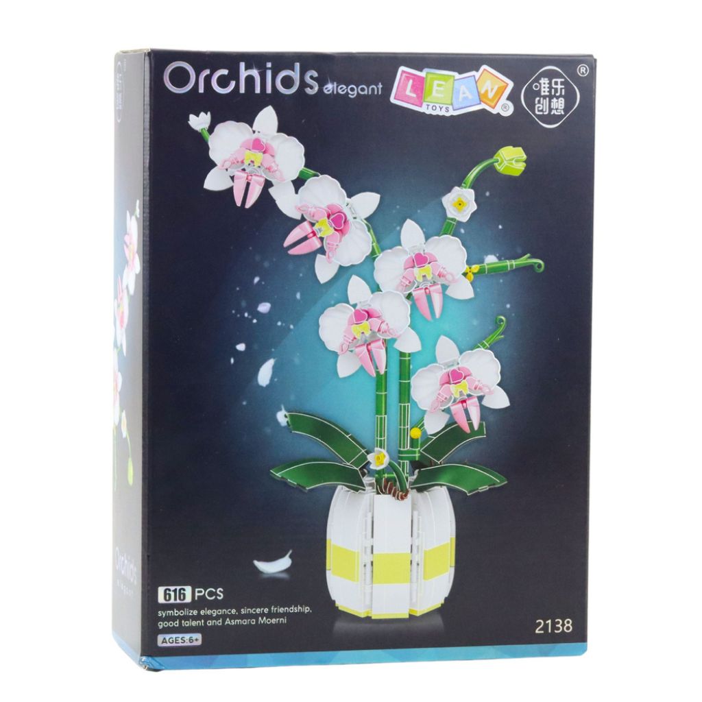 Orchidea In Vaso Set Da Costruzione 616 Mattoncini