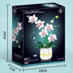 Orchidea In Vaso Set Da Costruzione Con 616 Pezzi