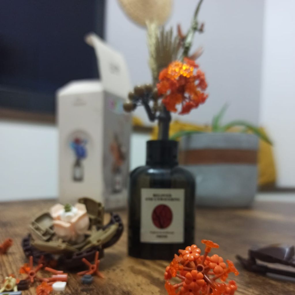 Fiori Autunnali In Bottiglia Di Gin Set Di Mattoncini 362 Pz