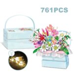 Scatola Di Fiori Azzurra Con Luci Led Da Costruire