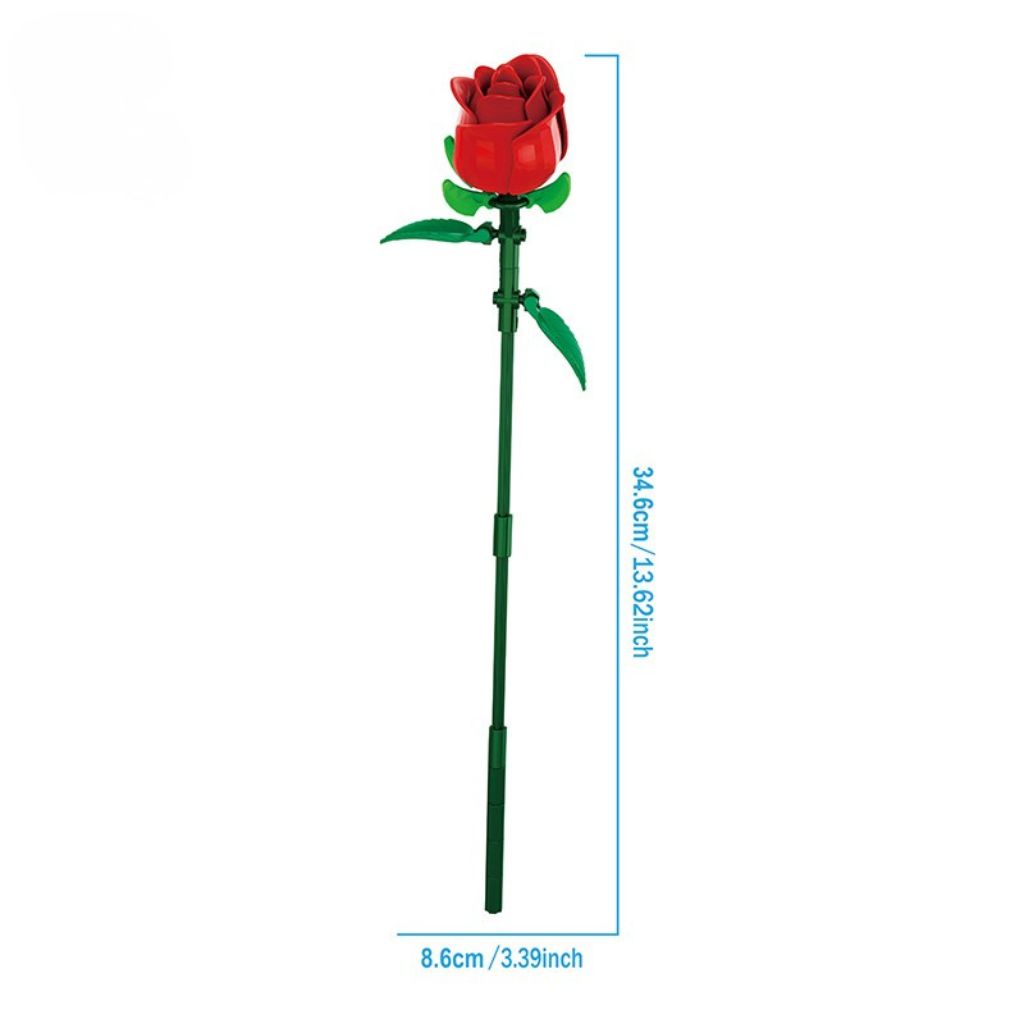 Bouquet Di Rose Rosse Da Costruzione 649 Mattoncini (1)