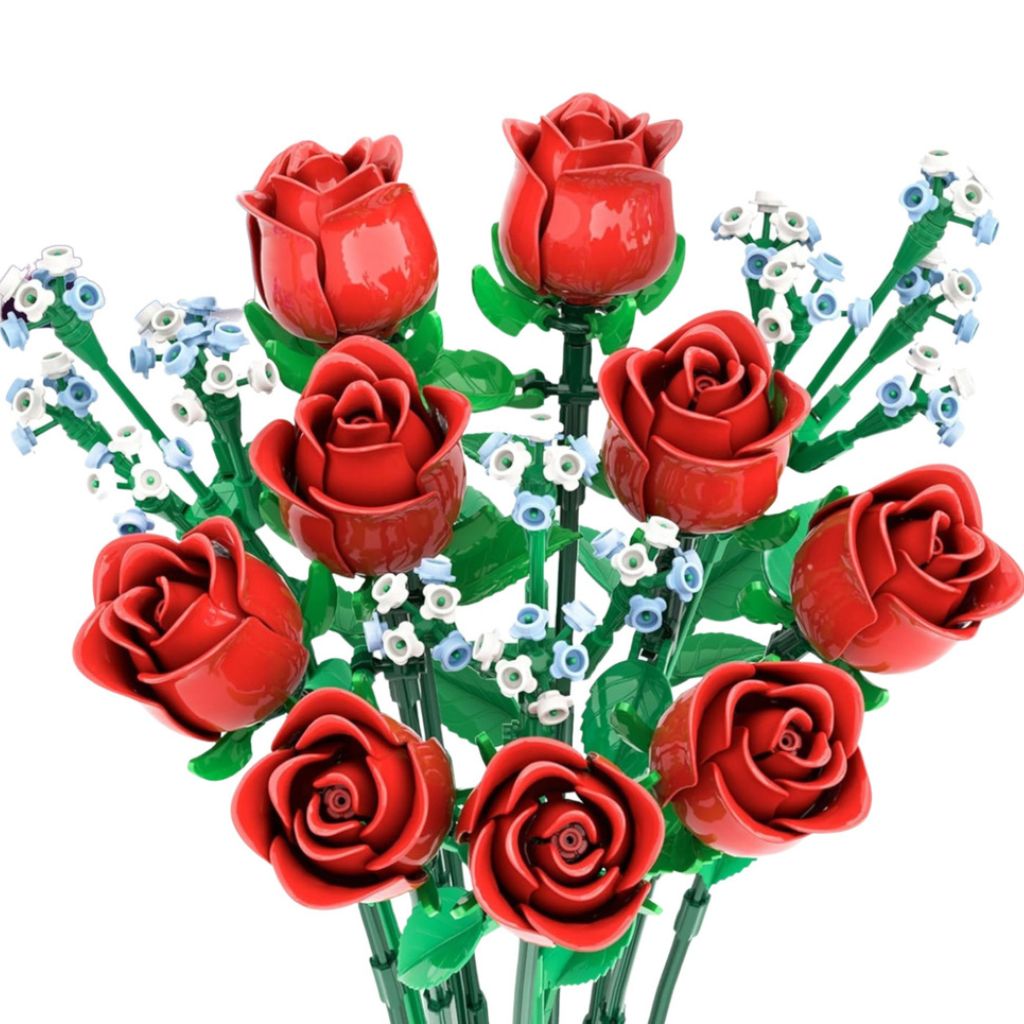 Bouquet Di Rose Rosse Da Costruzione 649 Mattoncini