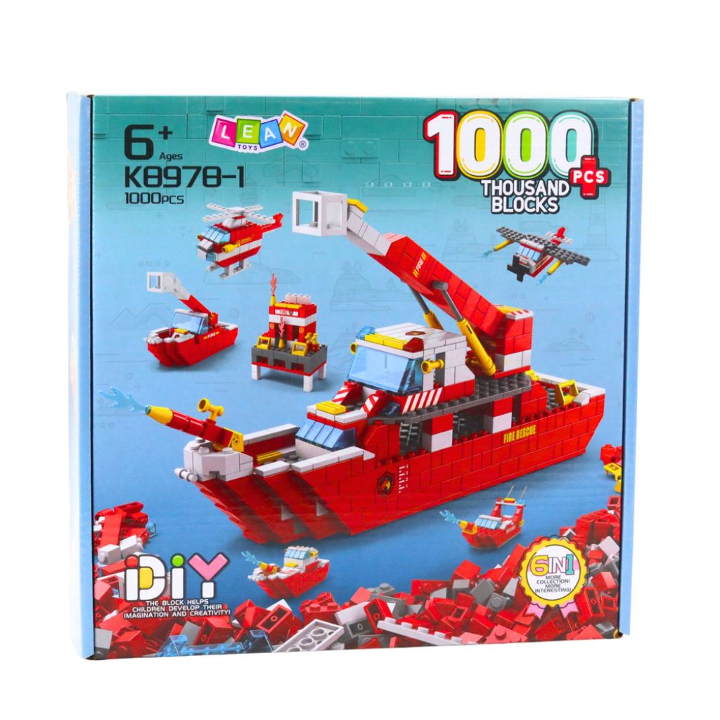 Nave Dei Pompieri Da Costruire Set Da 1000 Pz