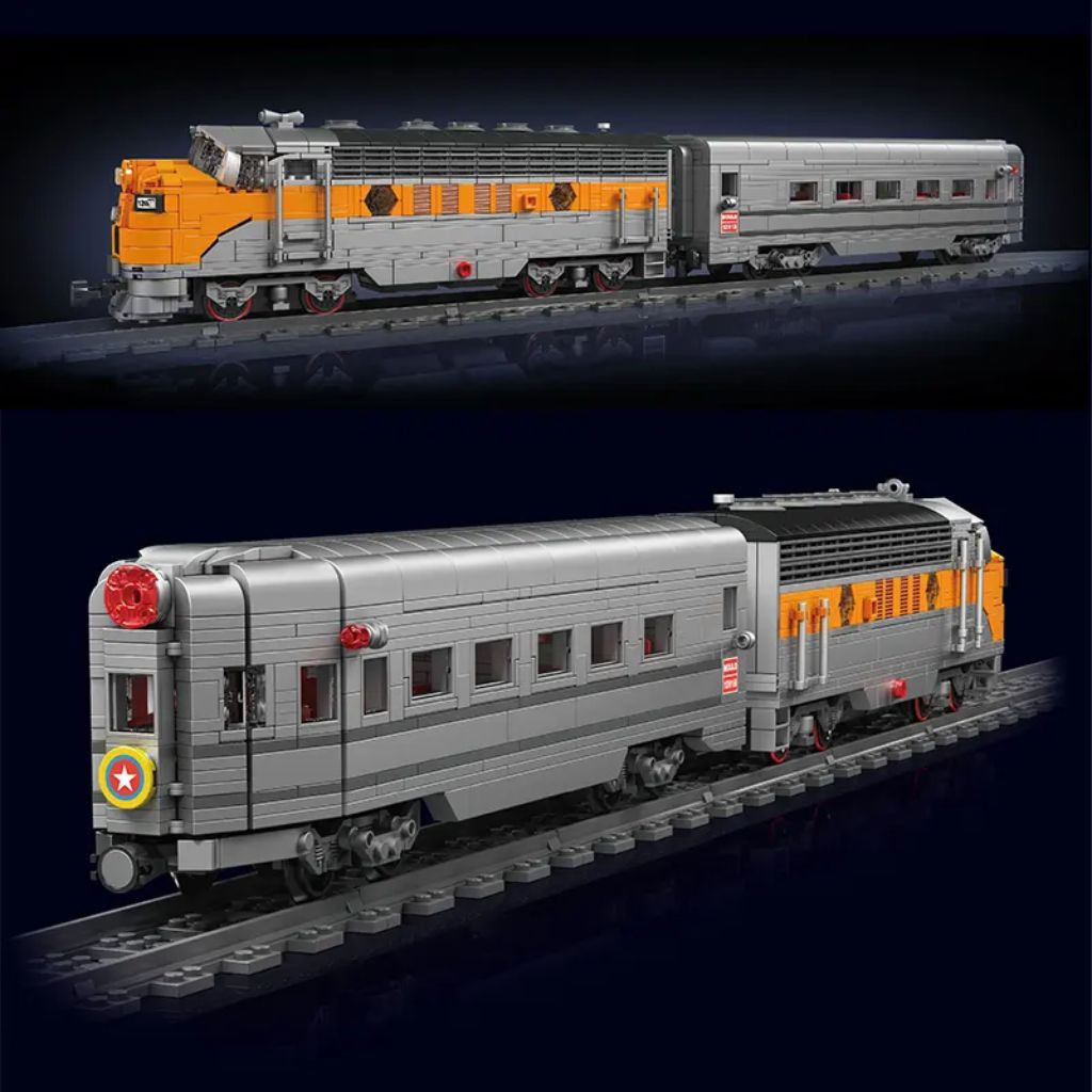 Treno Telecomandato Rc Grigio E Giallo 2