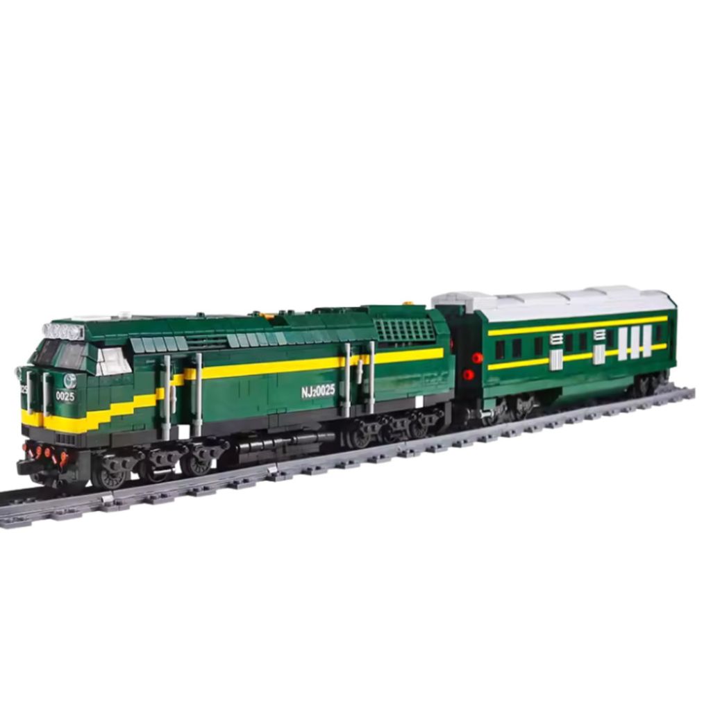 Treno Elettrico Telecomandato In Mattoncini Da Costruire