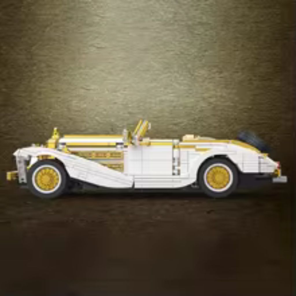 Auto Vintage K500 Da Costruire 952 Pezzi Modello Classico Bianco Oro 2