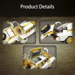 Auto Vintage K500 Da Costruire 952 Pezzi Modello Classico Bianco Oro 4