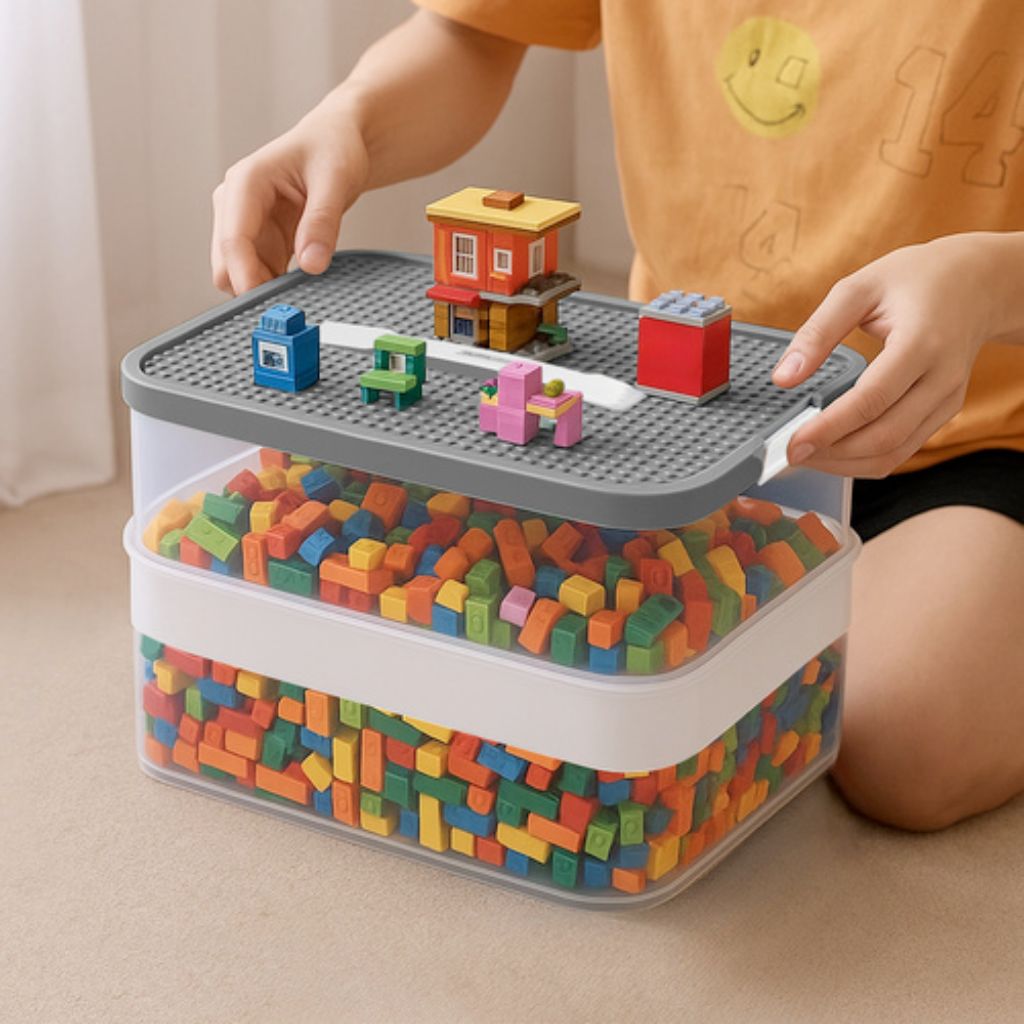 Scatola Porta Mattoncini Giochi