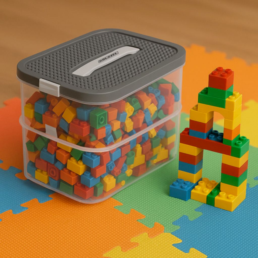 Scatola Porta Mattoncini Lego Comp